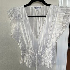 Karina Grimaldi white blouse size S